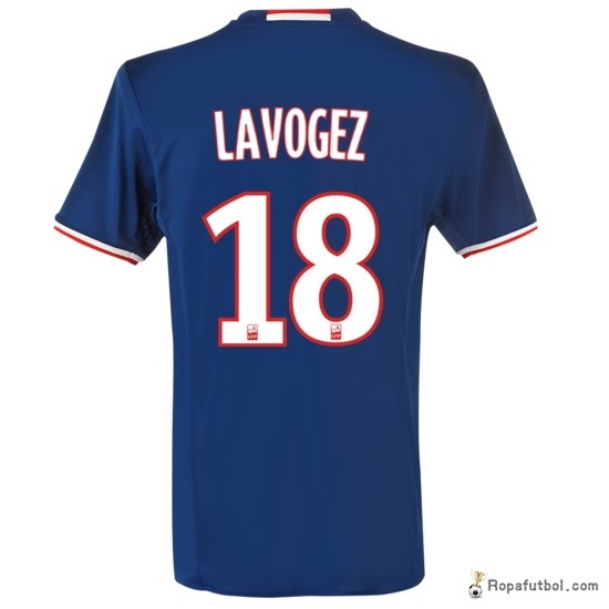 Camiseta Lyon Replica Segunda Ropa Lavogez 2016/17 Azul